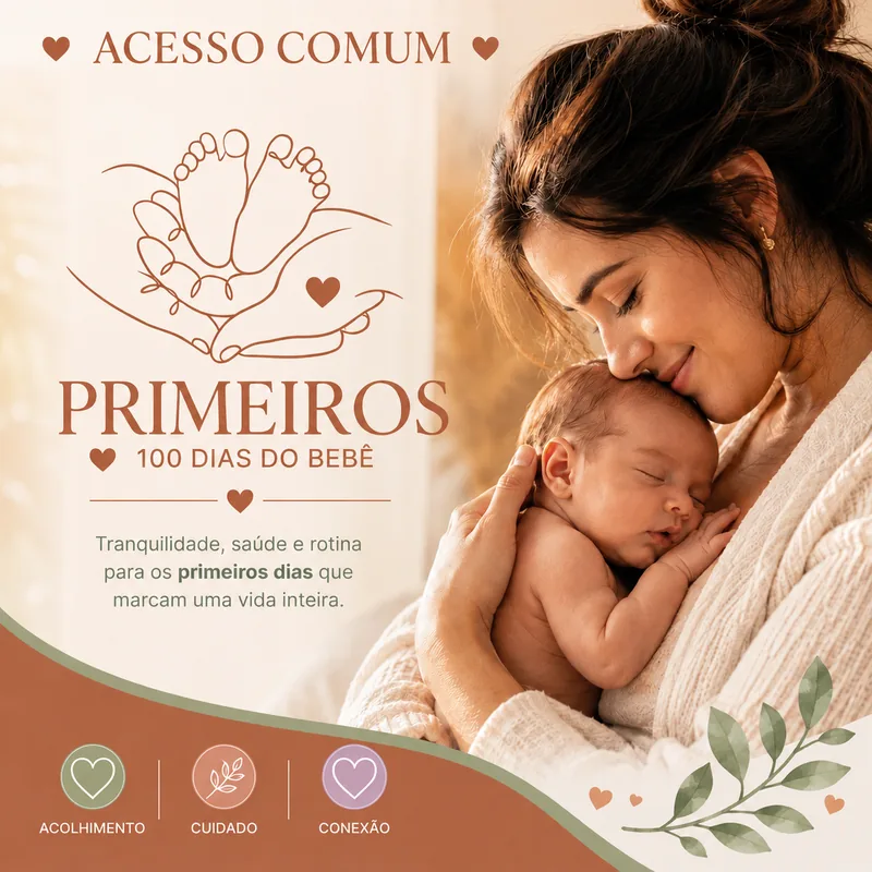 Acesso Comum — Mapa Essencial dos Primeiros 100 Dias do Bebê